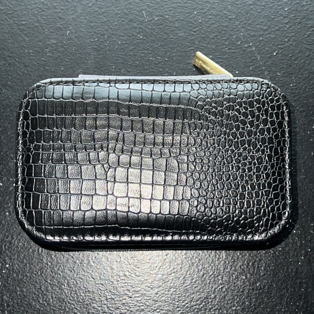 Estella Bartlett Mini Travel Black Jewelry Case Treasure Me Zip Around Organizer - Picture 5 of 8